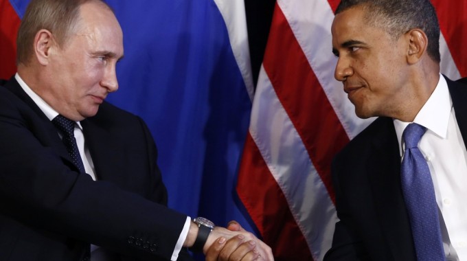 Image: U.S. President Barack Obama meets with Russian President Putin in Los Cabos