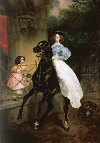 side-saddle girl