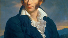 Ugo Foscolo in un ritratto di François-Xavier Fabre, 1813