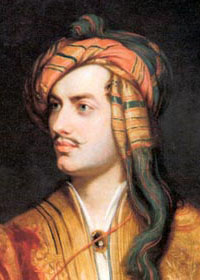 George Gordon Byron in abiti albanesi in un ritratto di Thomas Phillips