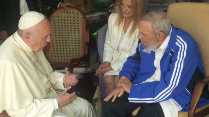 L’incontro fra papa Francesco e Fidel Castro