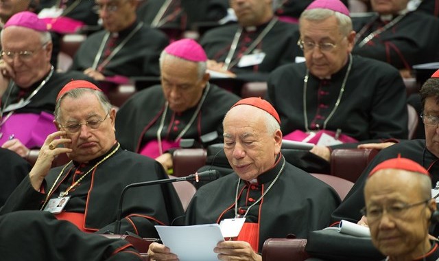 Il cardinale  Francesco Coccopalmerio al Sinodo
