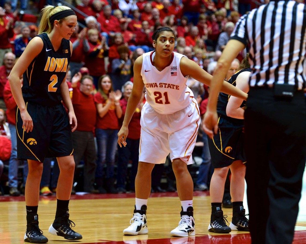 NCAA WOMEN'S BASKETBALL 2013 IOWA VS IOWA STATE DEC 12